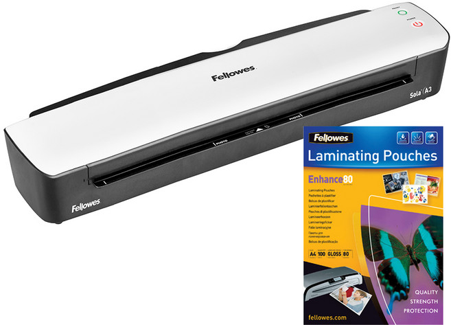 Fellowes 斐樂 護貝機 Sola A3 + 護貝膜 100p