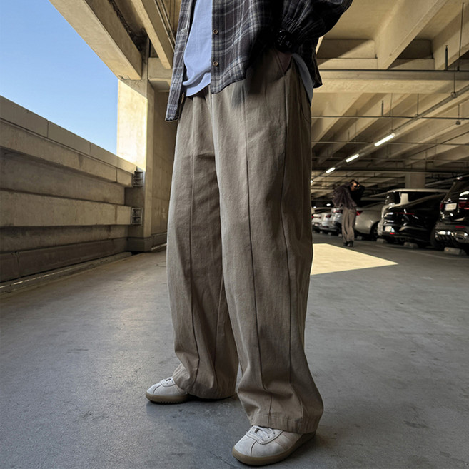 머시따 남성용 세미 벌룬핏 와이드 팬츠