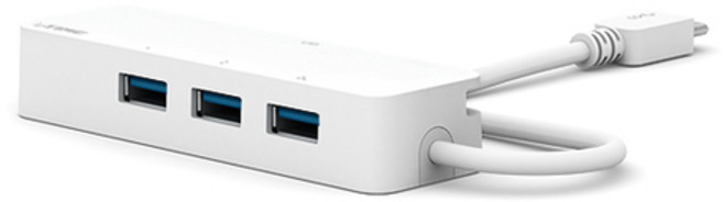 ipTIME 기가비트 랜카드 3포트 USB허브 U1003C, 화이트, 1개