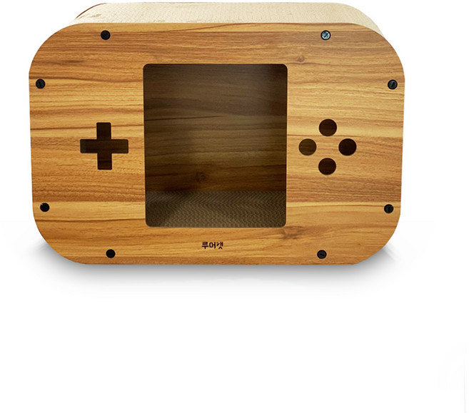 루어캣 숨숨집 게임기 스크래쳐, 우드, 1개