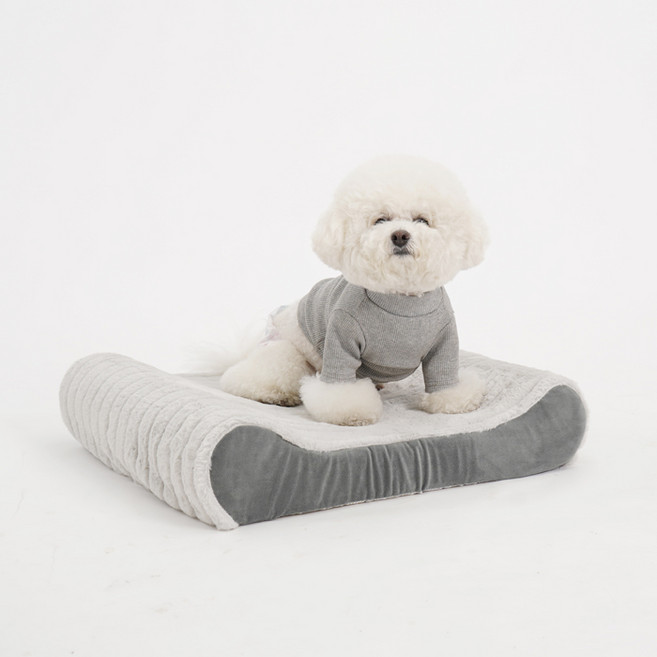 레드퍼피 반려동물 스테치 침대, 라이트 그레이