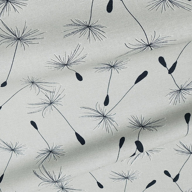 Leuhome 牛津棉布料 飛絮散步路 布料, 灰色, 1個