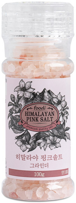 foodi 히말라야 핑크솔트 그라인더, 100g, 1개
