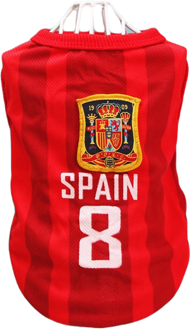 볼독 반려동물 축구복 티셔츠, 스페인, 1개