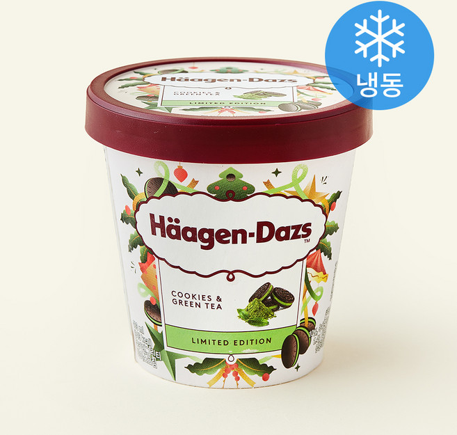 하겐다즈 파인트 쿠키 앤 그린티 아이스크림 (냉동), 1개, 1개입, 403ml