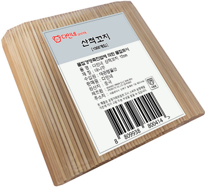 다인네 산적꼬지 12cm, 1개, 1000개입