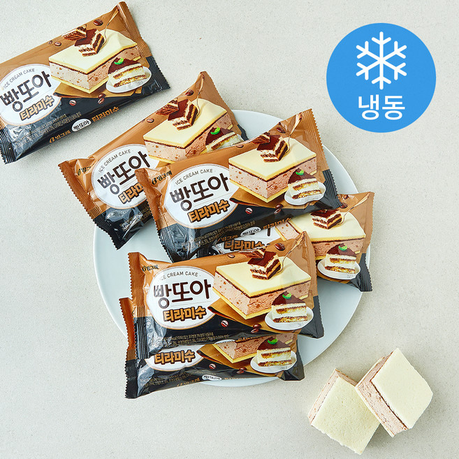 빙그레 빵또아 티라미수 (냉동), 6개, 1개입, 180ml