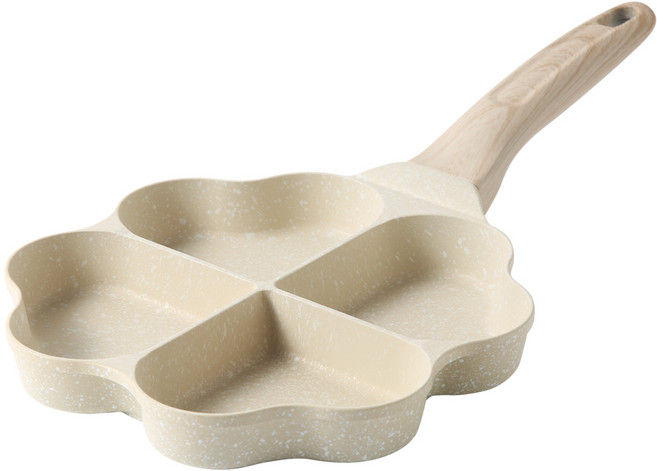 맥스쿡 IH 인덕션 베이클라이트 하트 4구 멀티 에그팬, 18.6cm, 1개