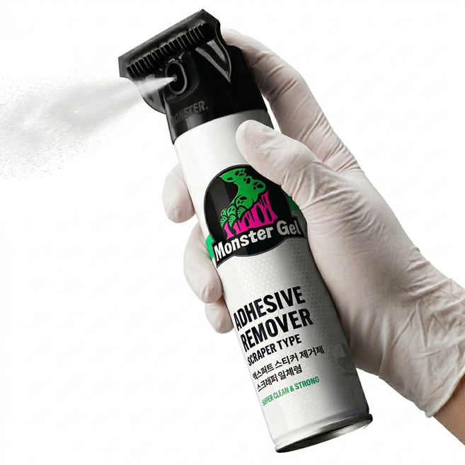몬스터겔 초강력 스크래퍼 일체형 스티커 제거제, 1개, 300ml