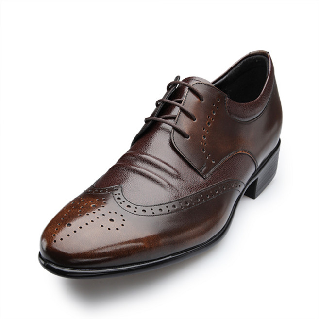 VONIN 천연소가죽 윙팁 콤비 볼륨 더비 300mm 가능 빅사이즈 구두