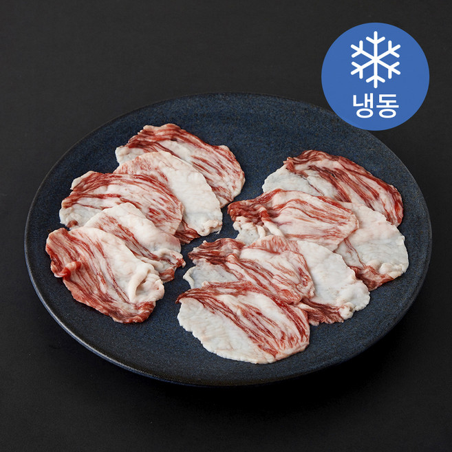 한우맘 한우 차돌박이 1등급 구이용 (냉동), 1개, 200g