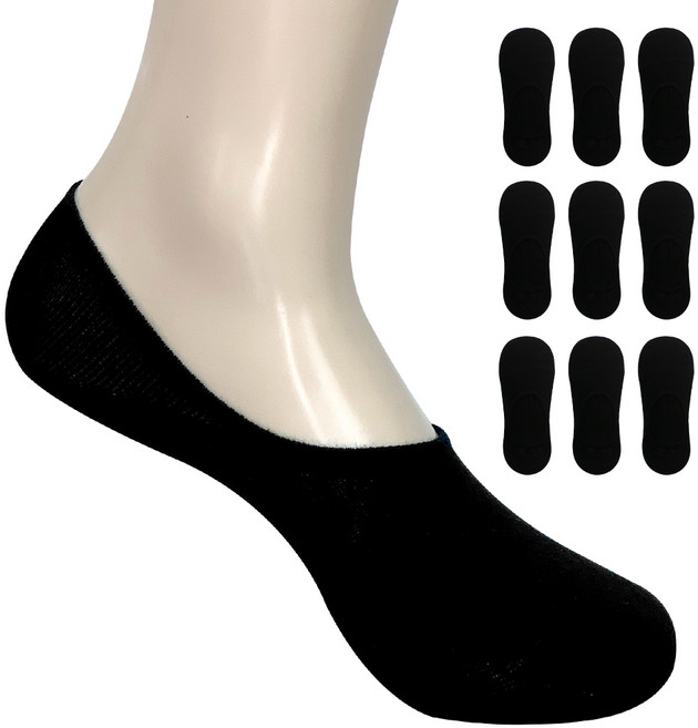 이지레그 남성용 구멍안남 보강 페이크삭스 양말 10p