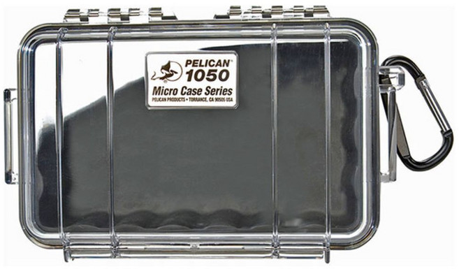 PELICAN 派力肯 公司貨 微型防水氣密箱 透明黑, 1050, 1個