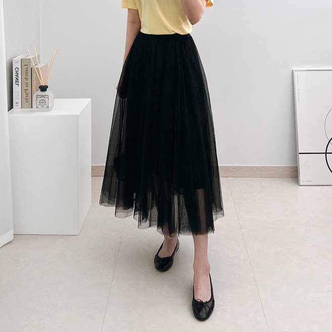 Lamir 女款蓬鬆芭蕾紗裙 長版