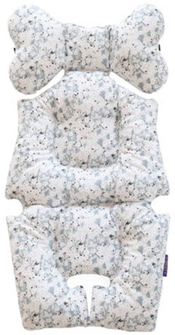 보니 사계절 라이너 유모차 시트, 밋시 실버화이트, 1개