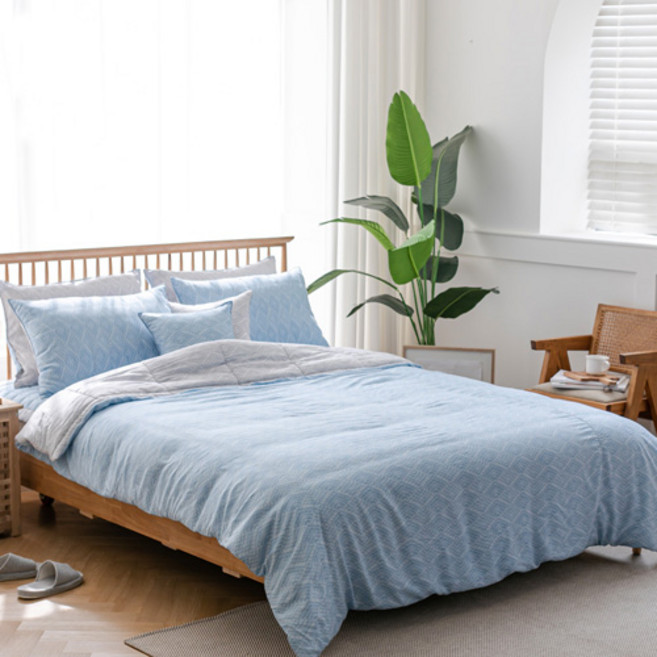 아날도바시니 크리스탈 호텔차렵이불 + 누빔베개커버세트