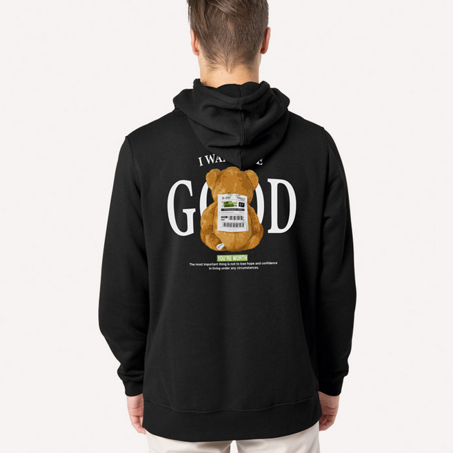 에어플레인 GOOD 오버핏 후드 티셔츠