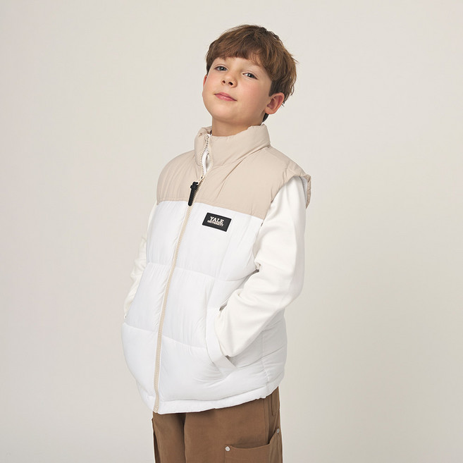 YALE KIDS 兒童撞色鋪棉背心 YJCCVEE33370