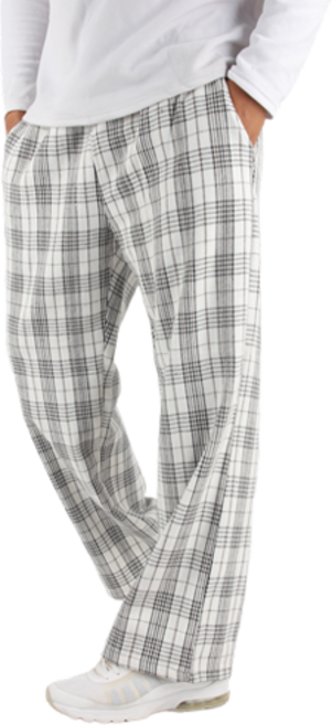 후리스타일 남성용 타탄체크 와이드 밴딩바지 355_HRRUN_천무열