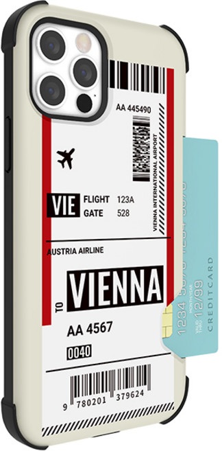 JUST4YOU 보딩 2 방탄콤보 카드 휴대폰 케이스