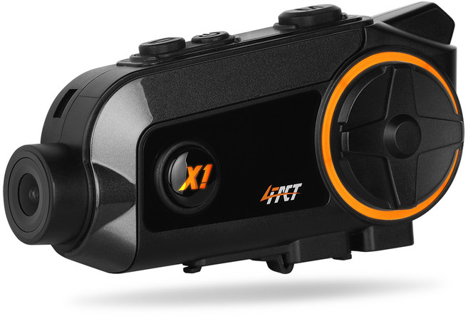 포팩트 카메라형 헬멧 블루투스 오토바이블랙박스, 4FACT X1, 혼합색상