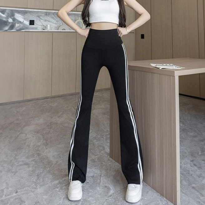 MEICHEL 女款 Celinel 條紋瑜珈喇叭褲 11019