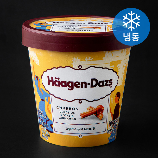 하겐다즈 츄러스 둘세데레체 & 시나몬 컵 아이스크림 (냉동), 1개, 1개입, 403ml