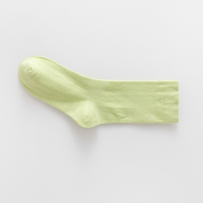 마켓피아 여성용 코튼 면 데일리 학생 심플 양말