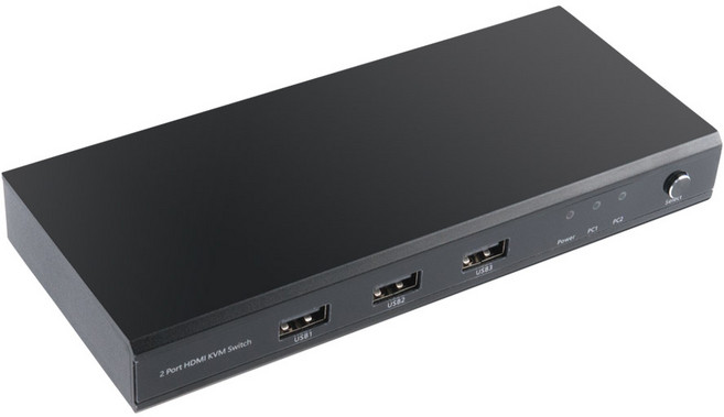 컴스 2포트 4K 60Hz HDMI 2.0 KVM 스위치, VK363, 1개