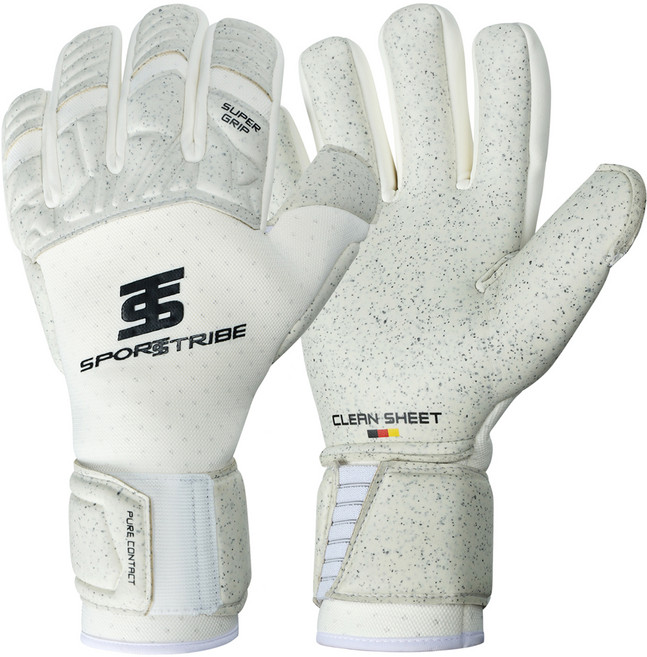 SPORTSTRIBE ST Clean Sheet 守門員手套, 1組, 白色