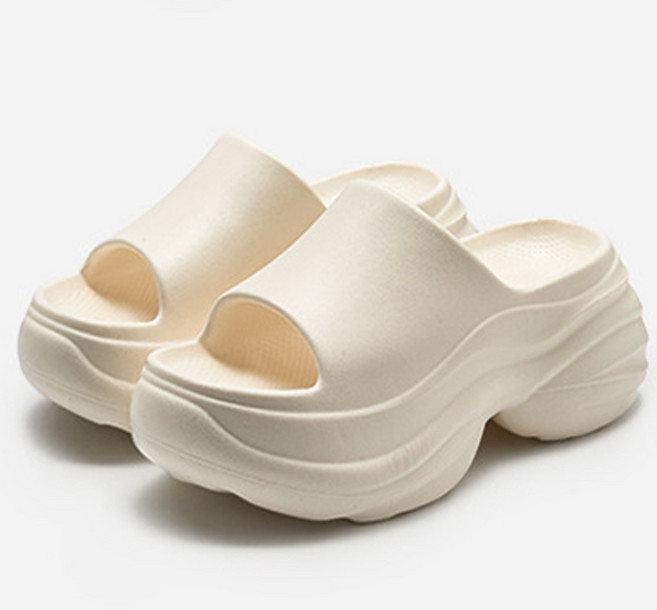 아트조이 EVA 플랫폼 볼륨굽 슬리퍼 7cm, 아이보리, 1개