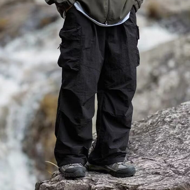 Goodif 男款寬版戶外工裝褲