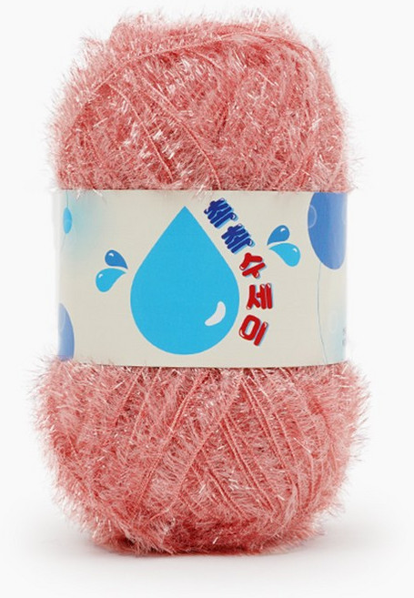 쎄비 촉촉 수세미실, 로즈핑크, 1개