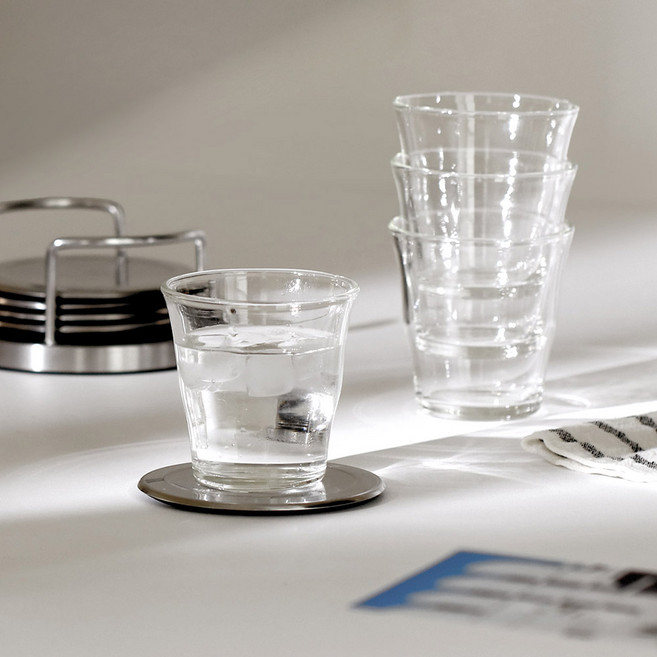 이우아여사 트리플웨이브 내열유리컵 200ml, 4개