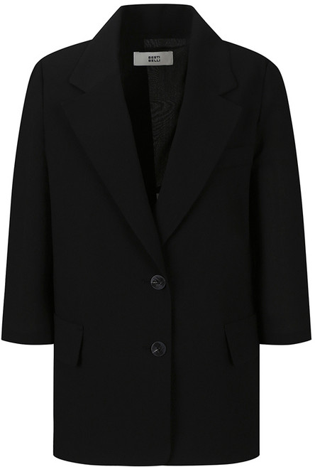 베스띠벨리 여성용 백 슬릿 7부 시스루 자켓 BIJAE2147