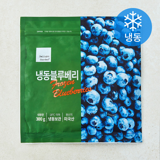 딜라잇가든 미국산 블루베리 (냉동), 1개, 300g