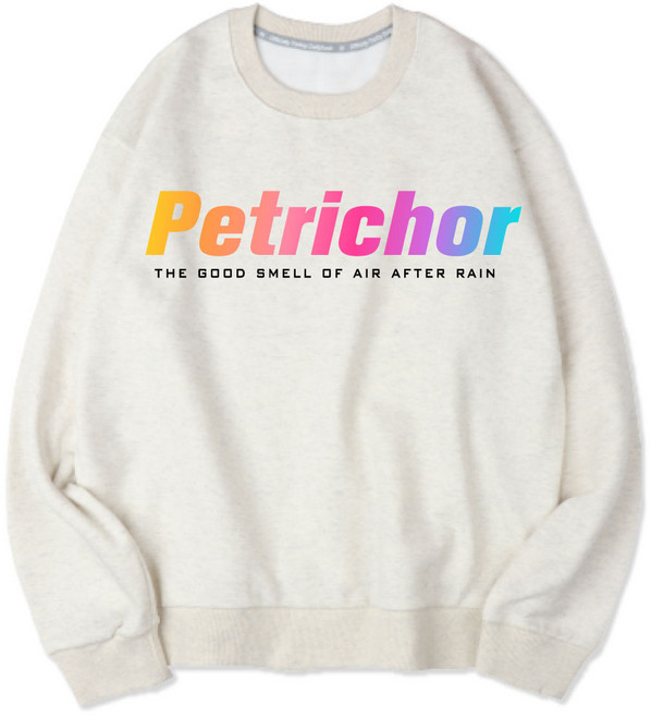 벤힛 남녀공용 빅사이즈 Petrichor 세미오버핏 소프트 기모 보온 맨투맨