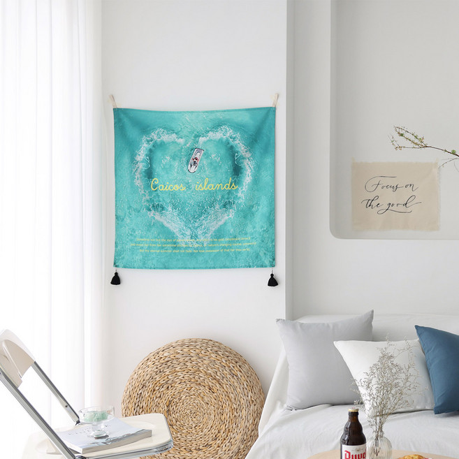 벨라이프 카이코스러브 패브릭포스터, 그린블루