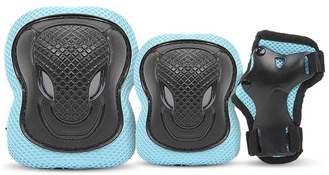 AIRWALK 兒童護具組 (護膝+護肘+護腕), 藍色, 1組