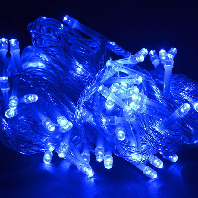 지아이비 LED 은하수전구 288구 DC24V 24m, 투명(선), 파랑(전구), 1개