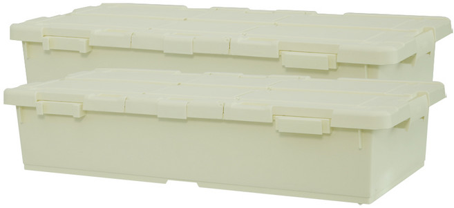 라이피스트 이지오프 언더베드 리빙박스 40L, 2개, 아이보리