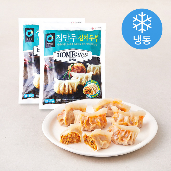 호밍스 집만두 김치두부 (냉동), 400g, 2개