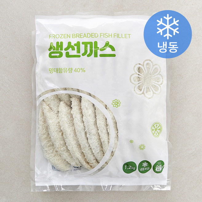랜시 중국산 생선까스 (냉동), 1.2kg, 1개