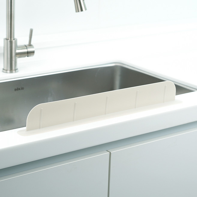 소노리떼 싱크대 실리콘 물막이 제티 7 x 48.5 cm, 아이보리, 1개