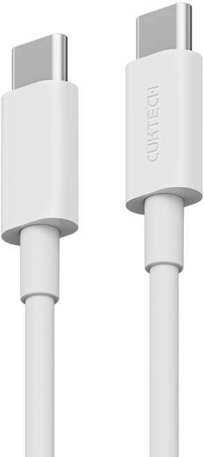 Cuktech Type-C轉Type-C 100W 數據線 5A CTC515N, 1個, 白色, 1.5m