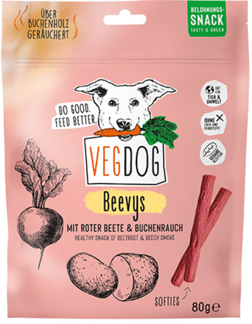 베지독 숯불고기향 독일 강아지 비건 소시지 간식, 비트, 80g, 1개
