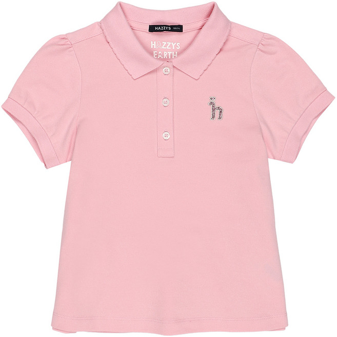 헤지스키즈 아동용 HAZZYS EARTH 플레어 피케 카라티 HRM11TP50M