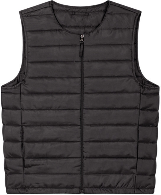 해리슨 남성용 라운드넥 집업 경량 패딩 조끼 RTW1919