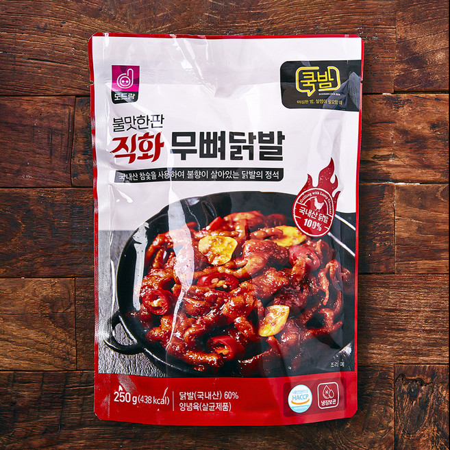 불맛한판 직화 무뼈닭발, 250g, 1개