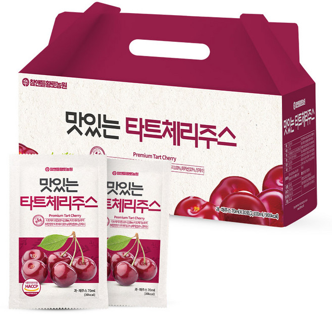 참앤들황토농원 맛있는 타트체리주스, 2.1L, 1개
